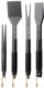 Boretti bbq gereedsschapset - 4-dlg - pincet - spatel - vork - tang - barbecue - tangenset