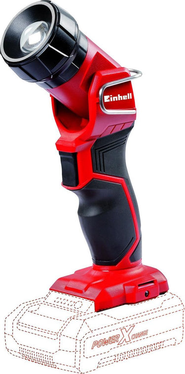 Einhell accu lamp te-cl 18 li h solo - power x-change - 18 v li-ion - draaggreep - zwenkkop - 1 led - 280 lm - excl. accu en lader