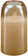 Arti casa led kaars in pot - bewegende vlam - timer 6 uur - 7,5 x 15 cm - beige