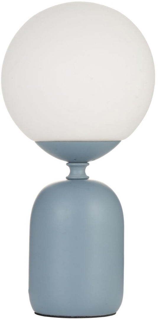 Pauleen led tafellamp glowing charm - e14 - max. 20w - woonkamer, slaapkamer eetkamer - blauw wit