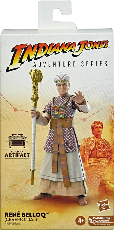Hasbro indiana jones - rené belloq (ceremonial) (raiders of the lost ark) 15 cm adventure series action figure - multicolours