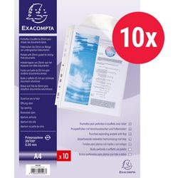 Exacompta showtassen a4 transparant polypropyeen 10 stuks