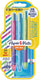 Paper mate inkjoy quatro joie de vivre 4-kleurenbalpen | medium | klassieke inktkleuren | blister 2 + 1 grat