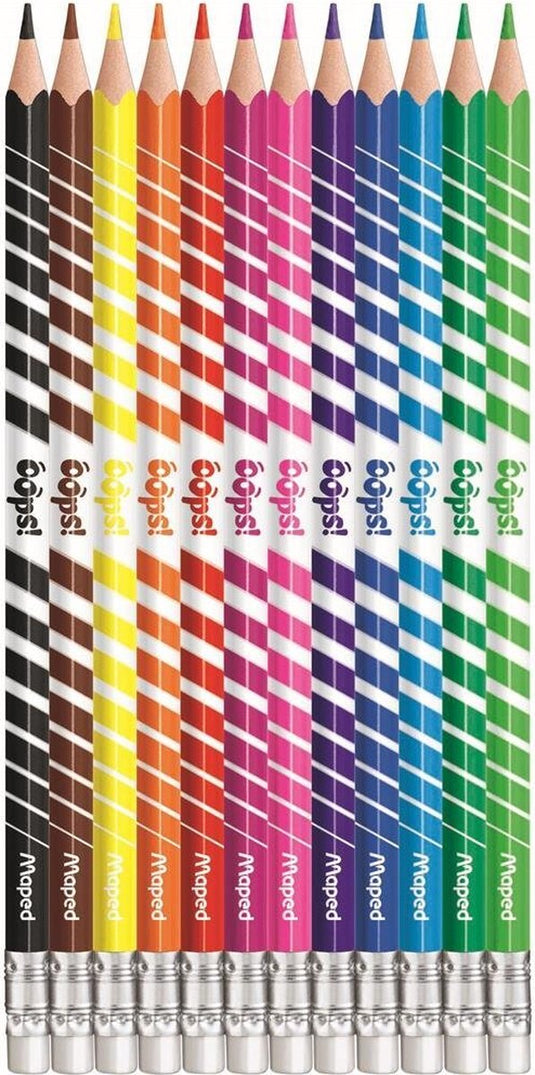Maped office maped color'peps uitwisbare kleurpotloden 12 stuks