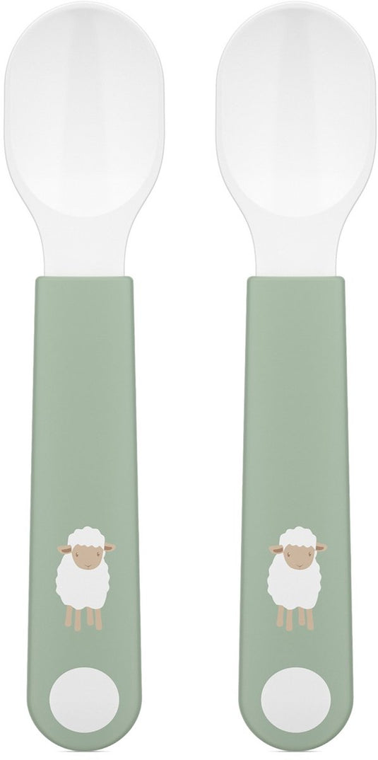 Mepal mio oefenlepel little dutch - set van 2 - goede grip - kinderservies - little farm