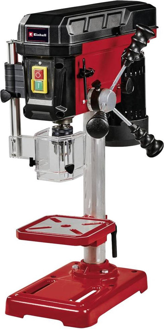Einhell kolomboormachine tc-bd 450 - 450 w - 600-2.650 t min - b16 - snelspanboorkop: ø1,5-13 mm - max. boordiepte: 50 mm - boortafel: 160x160 mm - boortafel is kantelbaar, draaibaar en in hoogte verstelbaar