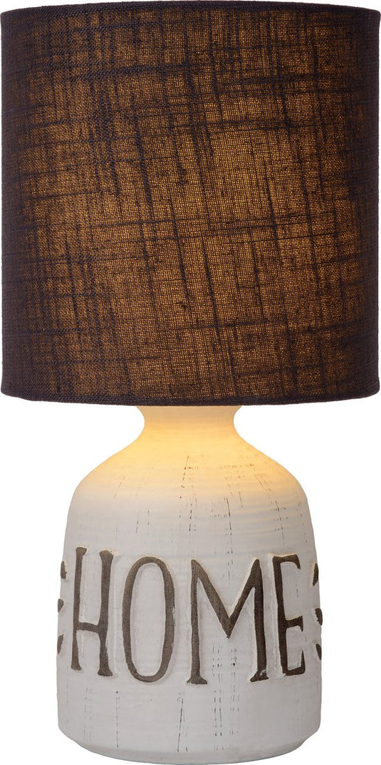 Lucide cosby - tafellamp - ø 16,5 cm - 1xe14 - wit - japandi