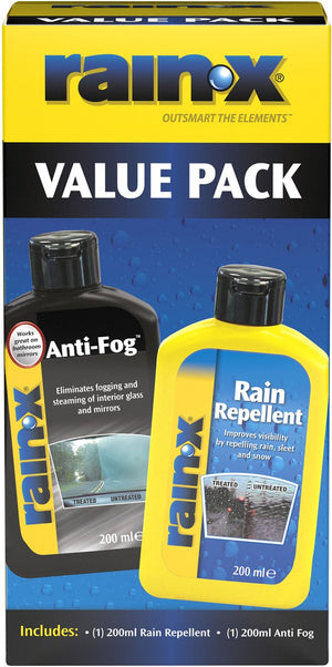 Rain-x anti-regen anti-condens voordeelverpakking - 2x200ml - regenafstotende coating = hydrofobe technologie