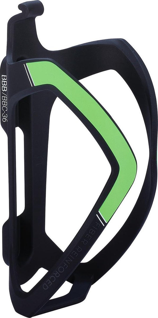 Bbb cycling bidonhouder racefiets, mountainbike - composiet - drinkbushouder zwart groen - flexcage bbc-36