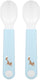 Mepal mio oefenlepel little dutch - set van 2 - goede grip - kinderservies - forest friends