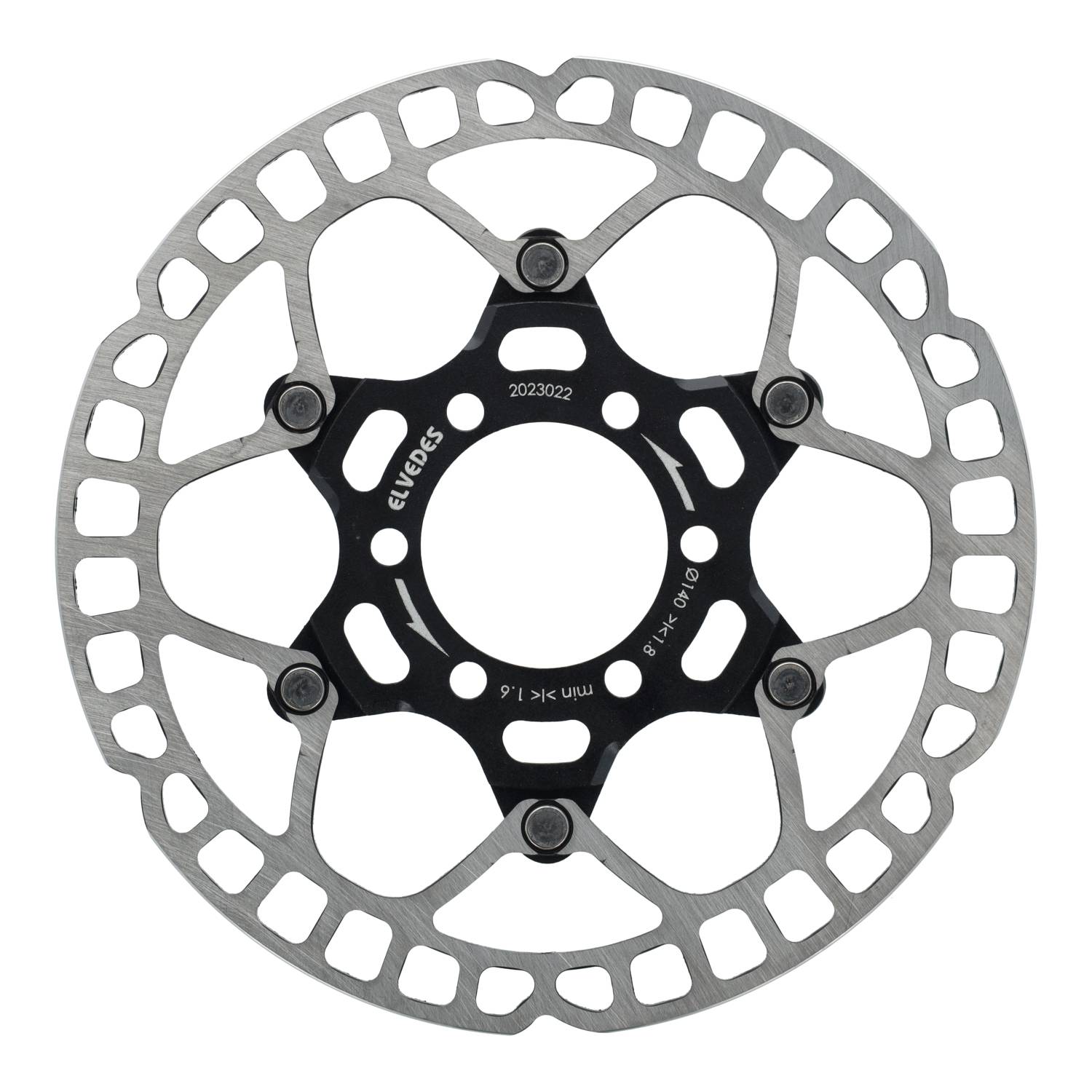 Elvedes remschijf 6-gaats ø140mm T=1,8mm lichtgewicht