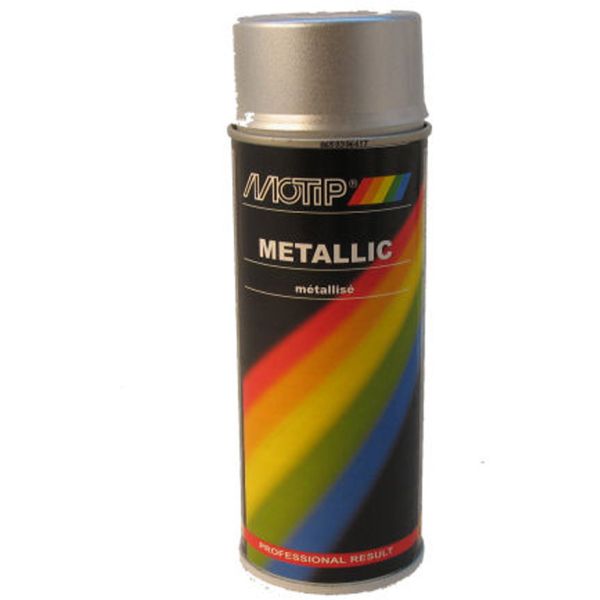 Load image into Gallery viewer, Motip spuitbus 400ml metallic-zilver
