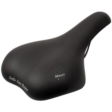 Selle san remo fietszadel mosel voor stads- trekkingfietsen - zwart (werkplaatsverpakking)