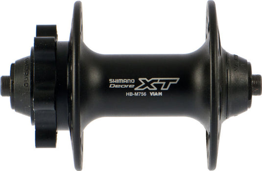 Shimano xt hb-m756 disc 6-bolt front hub for quick releases