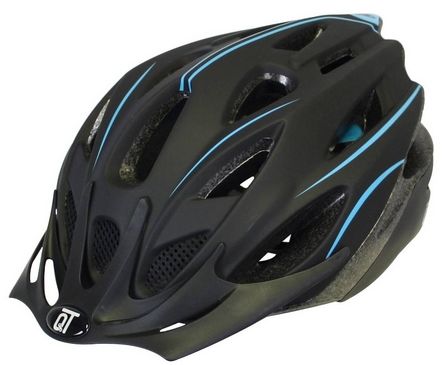 bicycle helmet fuse unisex matt black/blue size m