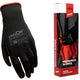 Cyclon montagehandschoenen m8 nylon pu zwart rood (20pr)