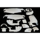 Edge plaatset 15-delig voor gilera runner tot bouwjaar 08-2005 - glanzend wit