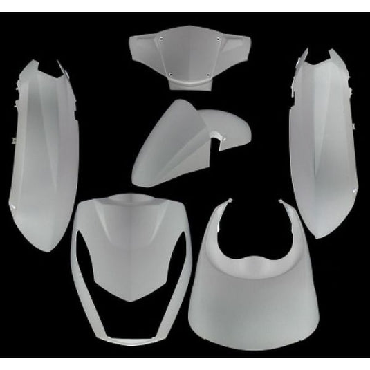 Edge plaatset 6-delig voor peugeot kisbee 2t 4t - wit