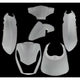 Edge plaatset 6-delig voor peugeot kisbee 2t 4t - wit