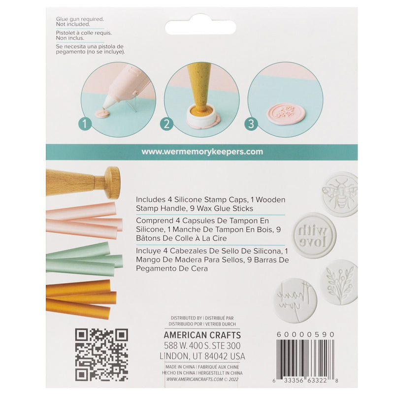 Load image into Gallery viewer, We r makers • envelope seal kit with love 4 designs
