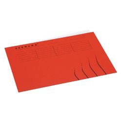 Binnenmappen djois a6000-542 karton 225g m2 folio rood gelijkzijdig bedrukt