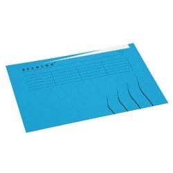 Binnenmap djois a6002-546 karton 225g m2 folio blauw ongelijkzijdig bedrukt