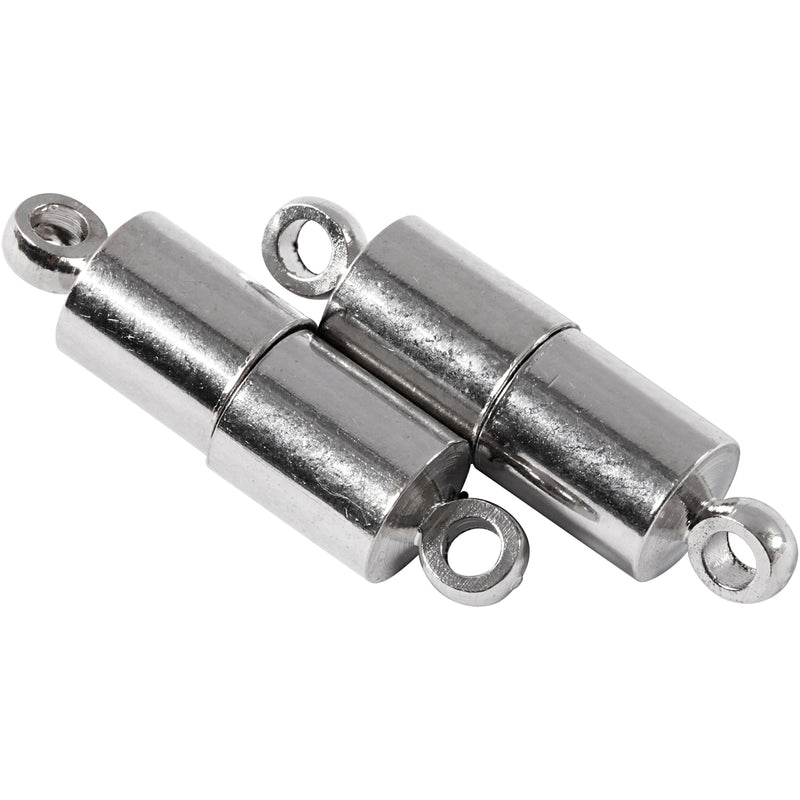 Afbeelding laden in galerijviewer, Https: www.cchobby.nl magneetsluiting-met-ogen-l-15-mm-d-5-mm-verzilverd-10-stuk-1-doos
