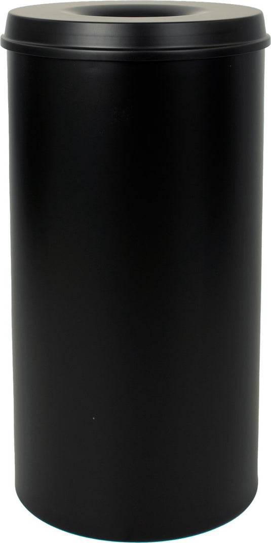 V-part - vlamdovende papierbak 50 ltr - steel - zwart