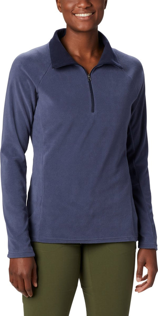 Columbia glacial™ iv 1 2 zip fleecetrui dames - outdoortrui - fleece trui - maat m - blauw