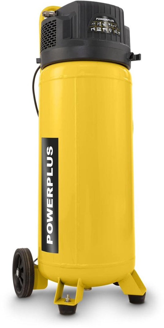 Powerplus compressor powx17500 - luchtcompressor 1500w - 10 bar - 50l vat - olievrij