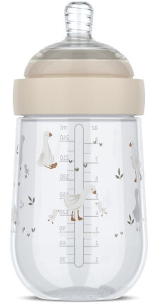 Mepal mio babyfles little dutch - 240 ml - anti-koliek - spiraalontwerp voorkomt verstopping - siliconen van medische kwaliteit - little goose