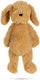 Beeztees honden knuffel vajen - honden speelgoed - hondenspeeltjes zonder piep - pluche - lichtbruin - 41x15x13 cm