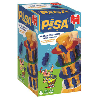 Load image into Gallery viewer, Jumbo toren van pisa - actiespel - vanaf 4 jaar - 2 tot 4 spelers - bordspel voor kinderen - familiespel
