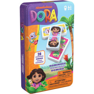 Dora domino's in tin | 2 stuks