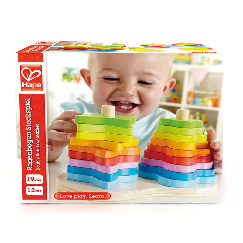 Load image into Gallery viewer, Hape stapeltoren regenboog
