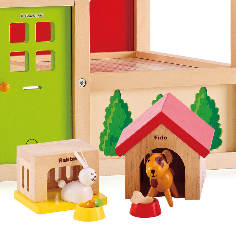 Load image into Gallery viewer, Hape poppenhuis huisdieren
