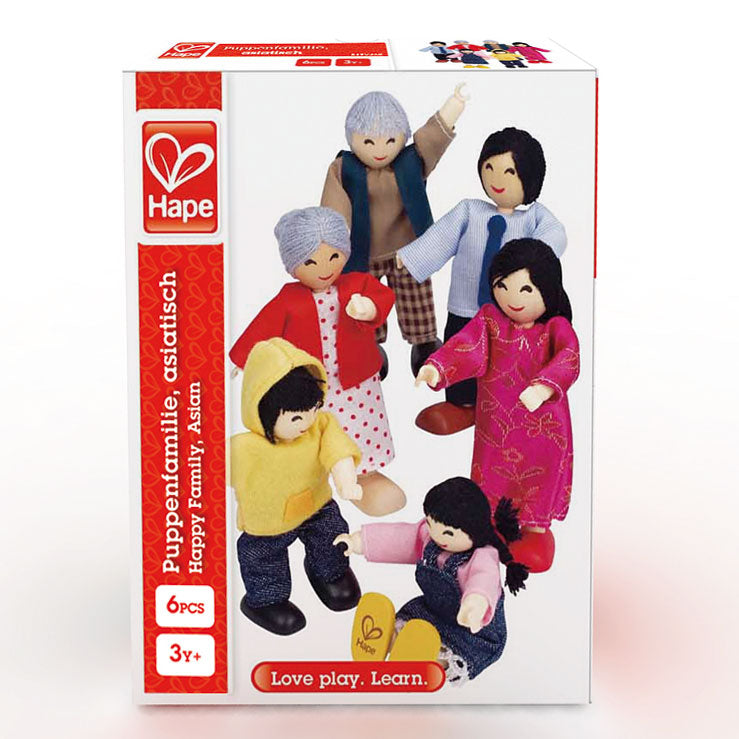 Load image into Gallery viewer, Hape poppenhuis familie aziatisch
