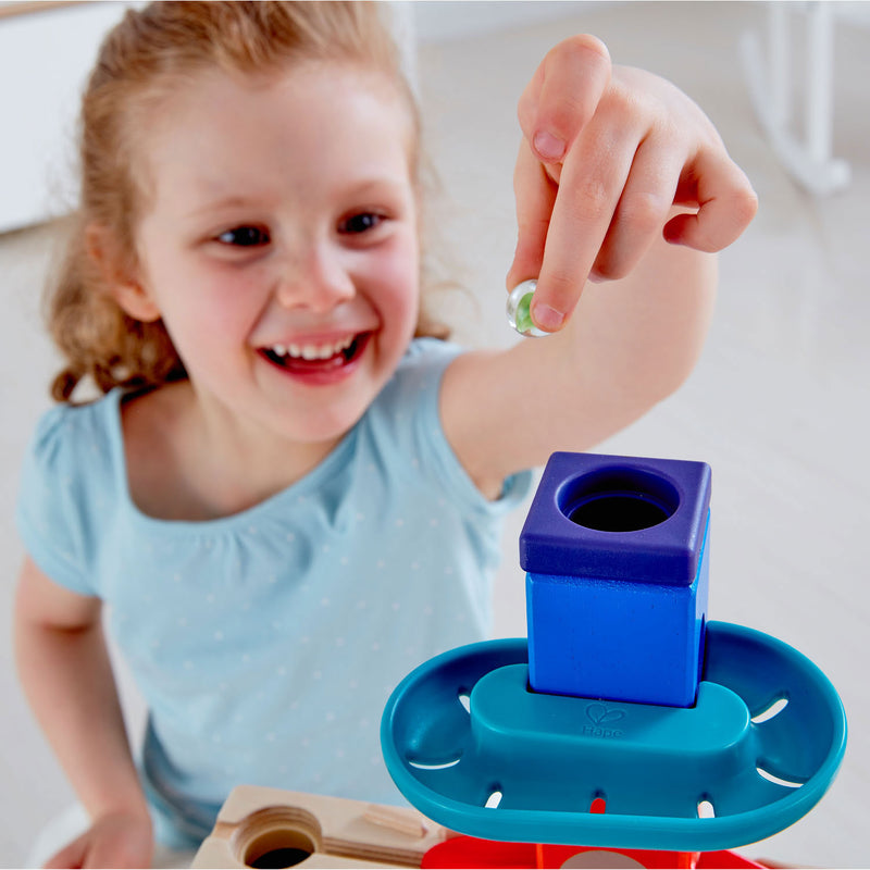 Load image into Gallery viewer, Quadrilla houten knikkerbaan - cliffhanger
