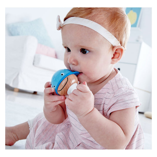 Hape zeedieren rammelaar set - 3 rammelaars met zuignap voor baby vanaf 0 maanden