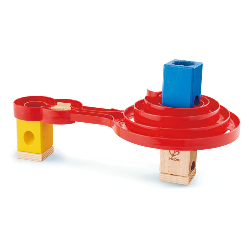 Load image into Gallery viewer, Hape quadrilla double-sided spiral twist knikkerbaan. 9dlg.
