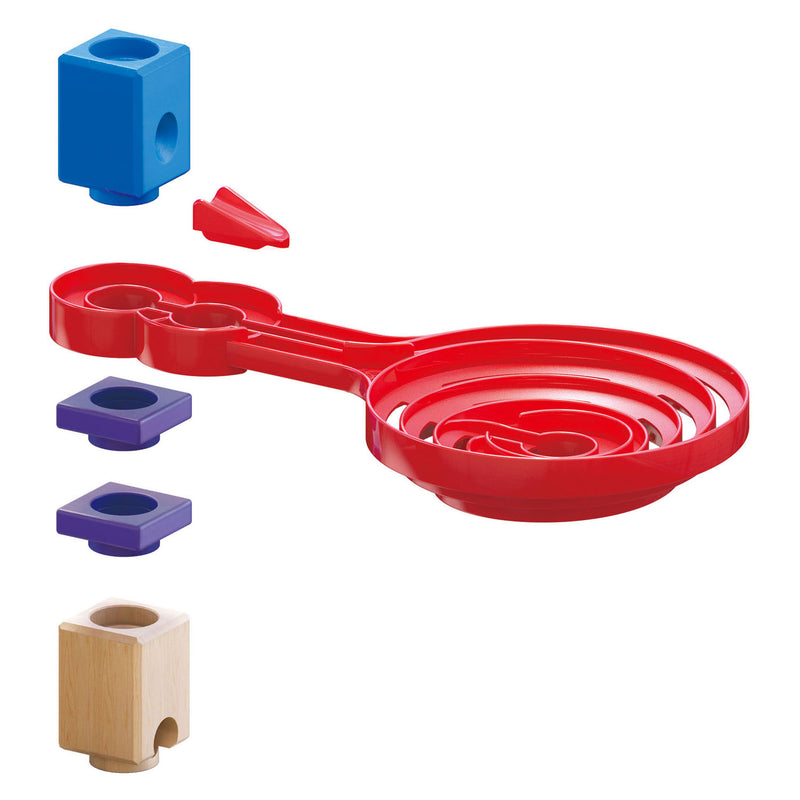 Load image into Gallery viewer, Hape quadrilla double-sided spiral twist knikkerbaan. 9dlg.
