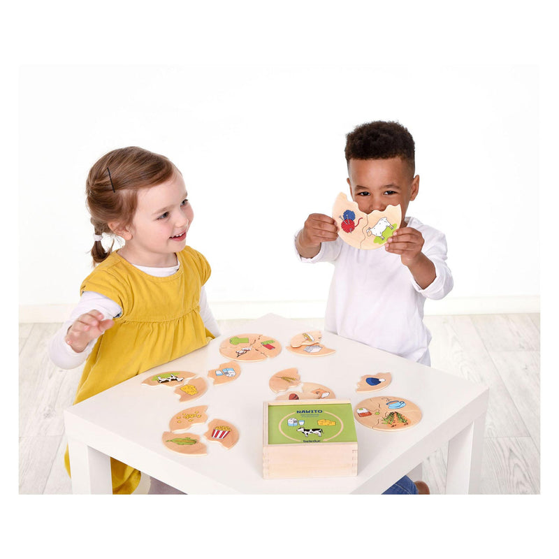 Load image into Gallery viewer, Beleduc nawito hoe worden producten gemaakt houten kinderspel
