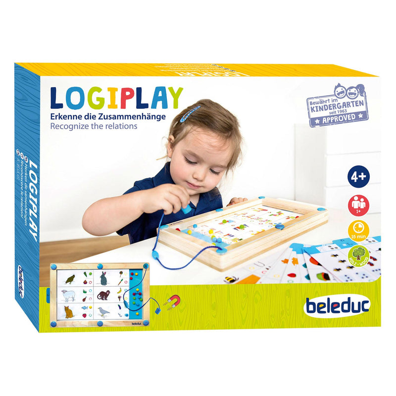 Load image into Gallery viewer, Beleduc logiplay houten magneetspel
