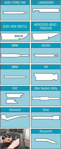 Hazet demontage installatie beugel set disassembly tool for radi 140x58x50