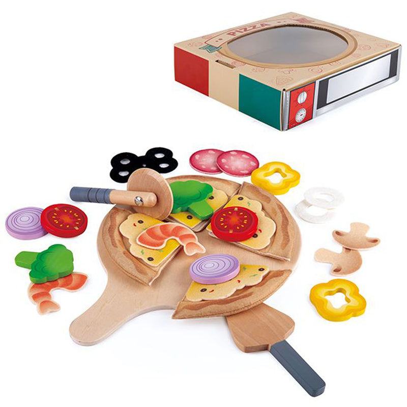 Load image into Gallery viewer, Hape perfecte pizza speelset
