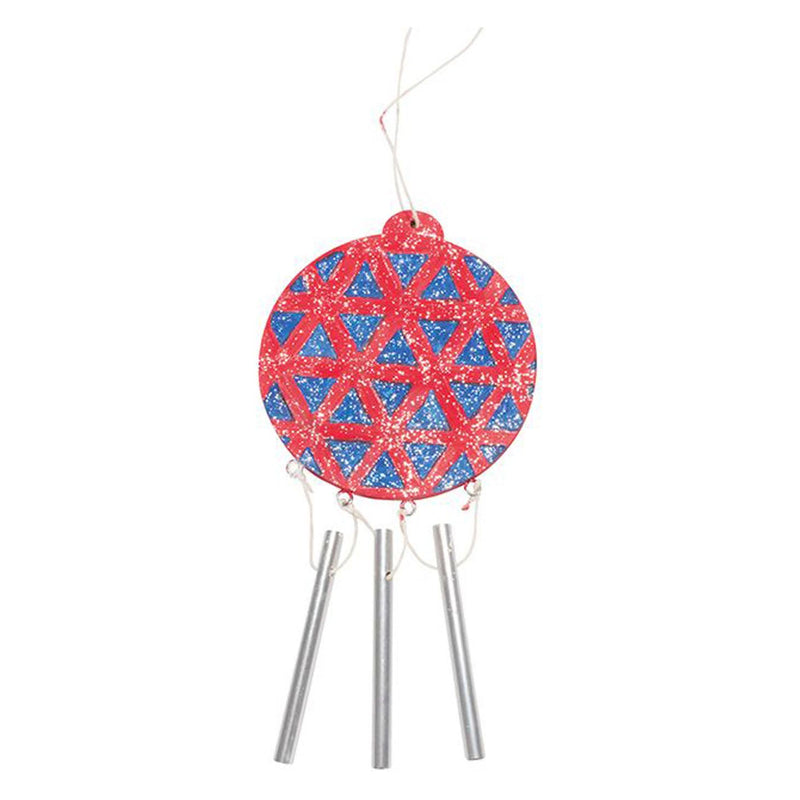 Load image into Gallery viewer, Kleur je eigen houten kerstbal met klankstaafjes
