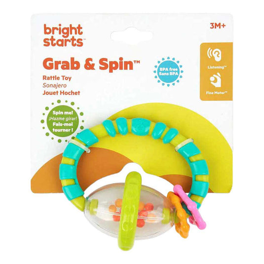 Grijp en draai rammelaar en bijtspeeltje