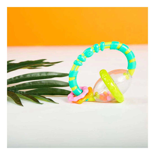 Grijp en draai rammelaar en bijtspeeltje