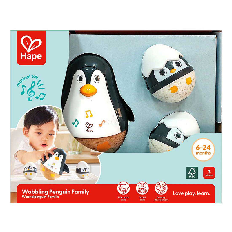 Load image into Gallery viewer, Hape duikelaar pinguin familie - 3dlg.
