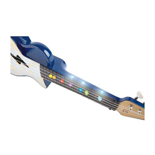 Hape ukelele met lichtjes - blauw